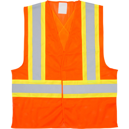 Veste de s&eacute;curit&eacute; pour la circulation, Orange haute visibilit&eacute;, 2T-Grand, Polyester Fastek