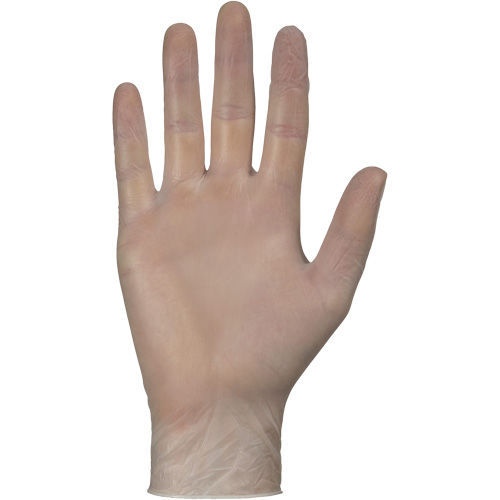 Disposable Gloves, Small, Vinyl, 4-mil, Powder-Free, White Fastek