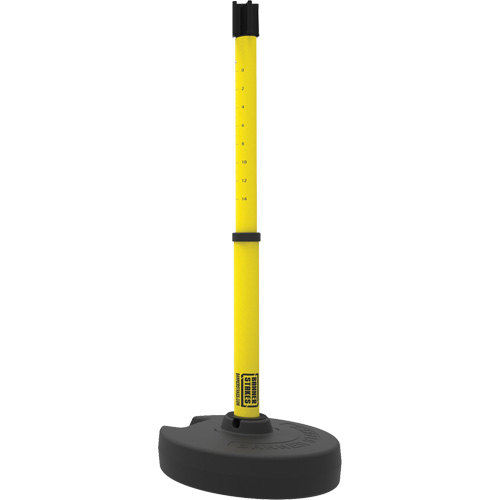 PLUS Barrier Post Set Receiver, 42" High, Yellow Fastek