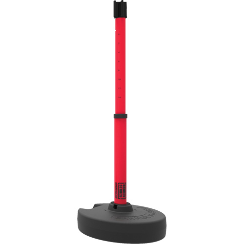 PLUS Barrier Post Set Receiver, 42" High, Red Fastek