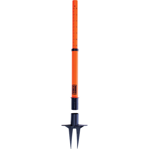 PLUS Barrier Post, 42" High, Orange Fastek