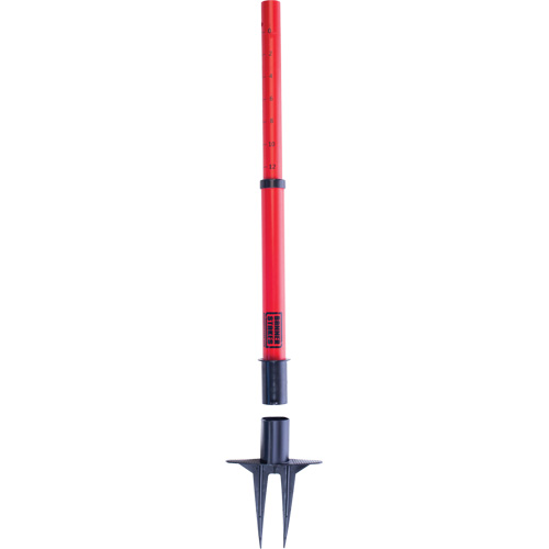 PLUS Barrier Post, 42" High, Red Fastek