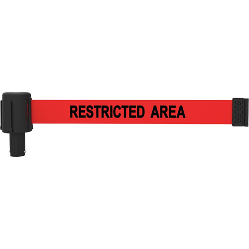 Cassette de banni&egrave;re PLUS, Restricted Area, 15', Ruban Rouge Fastek