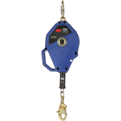 Smart Lock Self-Retracting Lifeline, 50', Galvanized Steel, Swivel Fastek
