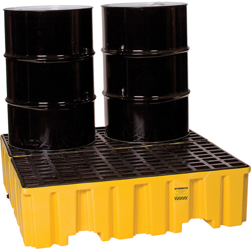 Spill Containment Pallet, 132 US gal. Spill Capacity, 51" x 52.5" x 13.75" Fastek