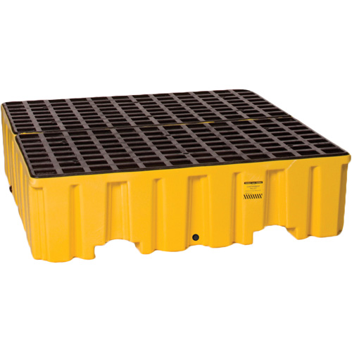 Spill Containment Pallet, 132 US gal. Spill Capacity, 51" x 52.5" x 13.75" Fastek