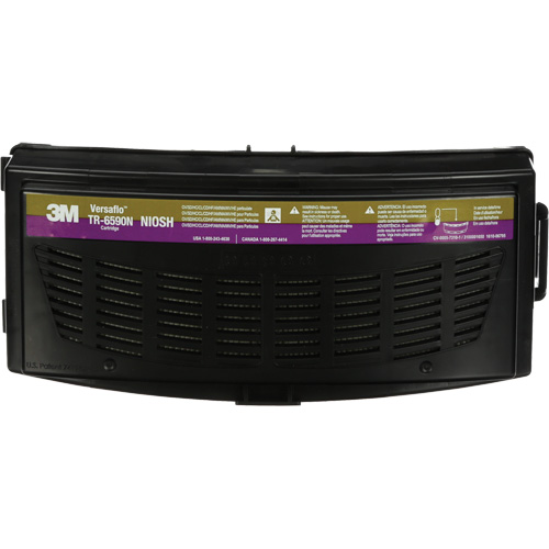 Versaflo Multi-Gas/HE Cartridge, Ammonia/Chlorine Dioxide/Chlorine Gas/Hydrogen Chloride/Hydrogen Fluoride/Mercury/Methylamine/Organic Vapour/Particulates/SO2 Sulfur Dioxide, Pack of 1 Fastek