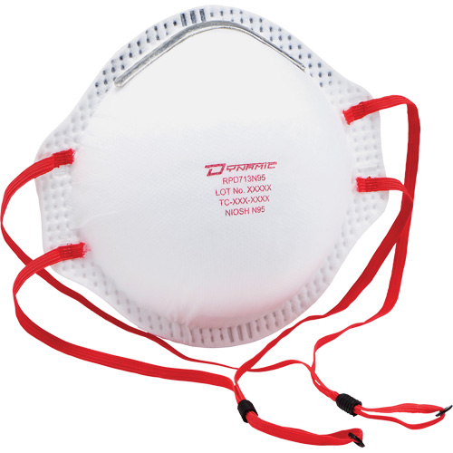 Dynamic Particulate Respirator, N95, NIOSH Certified, One Size Fastek