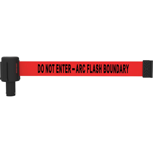 Cassettes de banni&egrave;re PLUS, Do Not Enter - Arc Flash Boundary, 15', Ruban Rouge Fastek