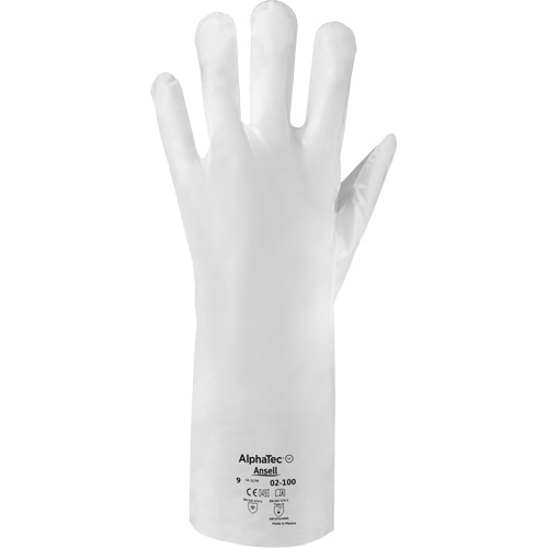 ALPHATEC&reg; 02-100 Chemical-Resistant Gloves, Size 6, 15" L, HPPE, 2.4-mil Fastek