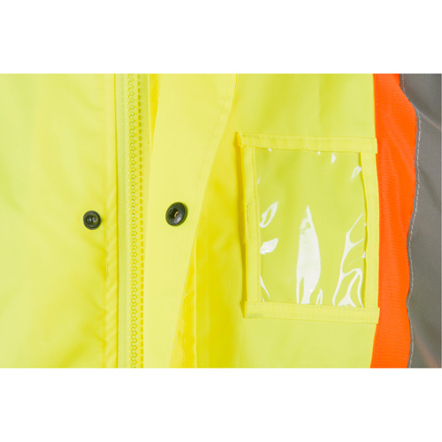 RZ1000 Rain Suit, Polyester, Small, High Visibility Lime-Yellow Fastek