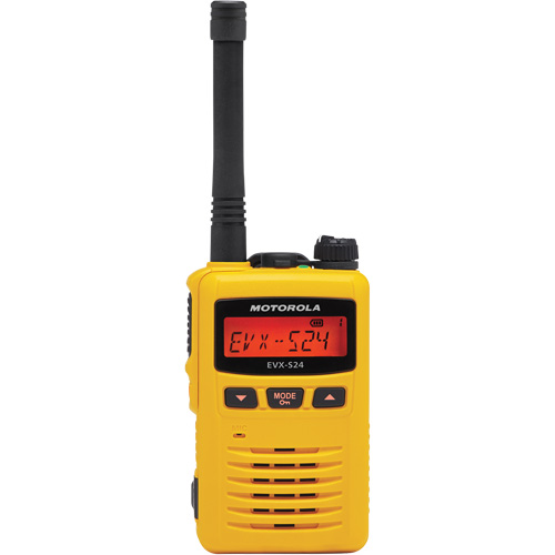EVX-S24 Series Portable Radio, UHF Radio Band, 256 Channels, 200 000 sq. ft. Range Fastek