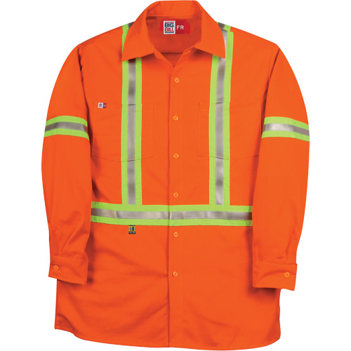 Westex UltraSoft&reg; Industrial Work Shirt, Medium (Tall), Orange Fastek