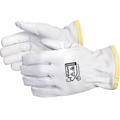 Gants de conducteur antistatiques et ignifuges Endura, Petit, Paume en Cuir fleur de ch&egrave;vre, Rhovyl Fastek