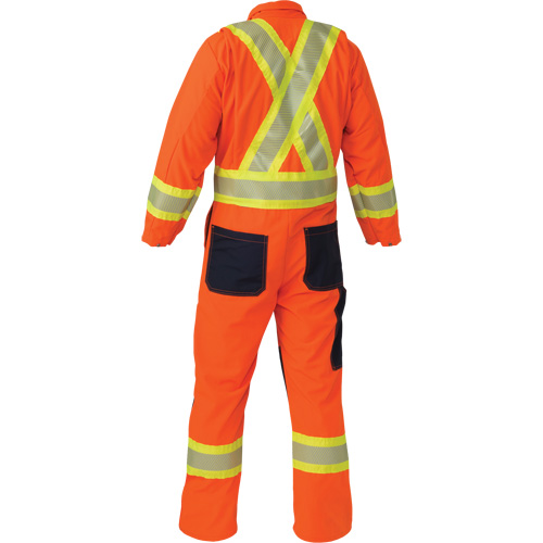 Ripstop Coveralls, Medium (Tall), High Visibility Orange Fastek