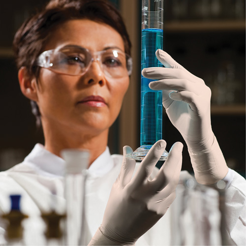 Kimtech XTRA-PFE Medical Gloves, Medium, Latex, 6-mil, Powder-Free, White, Class 2 Fastek