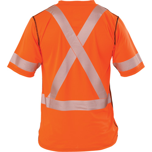 T-shirt &agrave; manches courtes haute visibilit&eacute; Polartec Power Grid, Polyester, T-Grand (grande taille), Orange Fastek