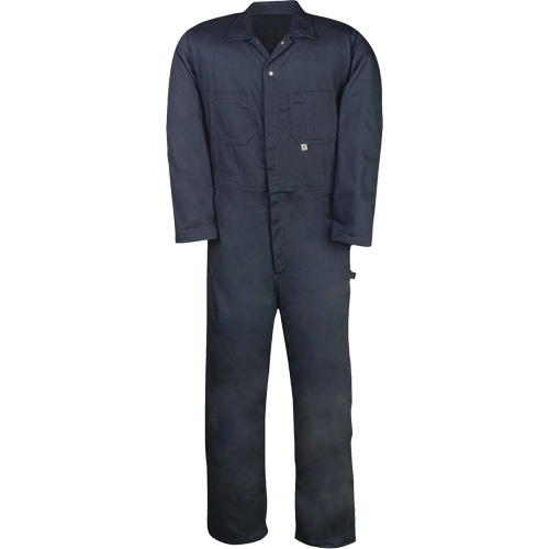 Twill Unlined Coveralls, Men's, Navy Blue, Size 38 (Tall) Fastek