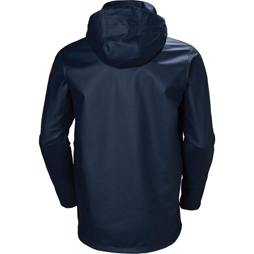 Gale Rain Jacket, Polyester/Polyurethane, X-Large, Navy Blue Fastek