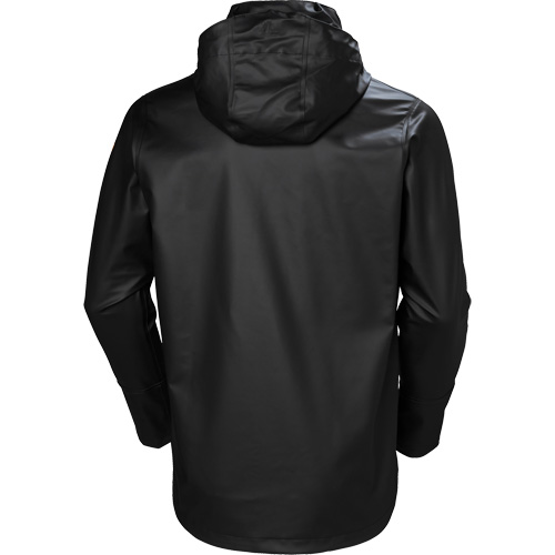 Gale Rain Jacket, Polyester/Polyurethane, 4X-Large, Black Fastek