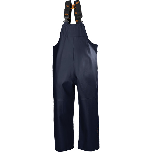 Gale Rain Bib Pants, X-Large, Polyester, Navy Blue Fastek