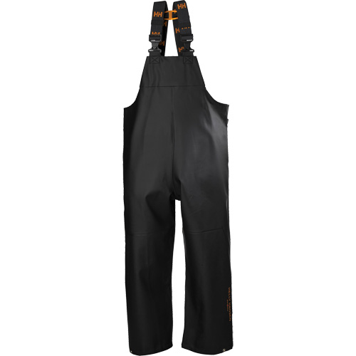 Gale Rain Bib Pants, X-Large, Polyester, Black Fastek