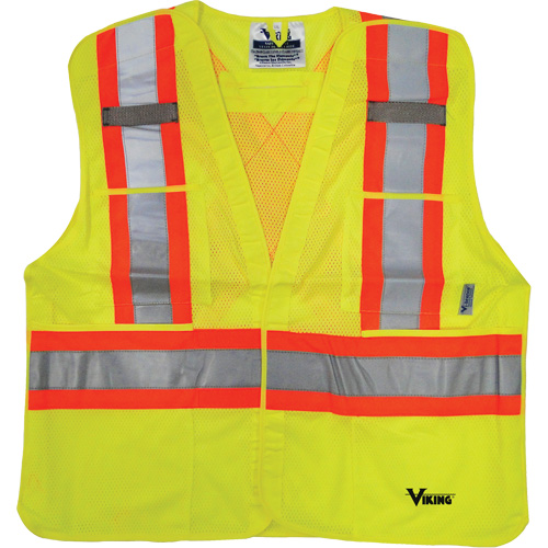 Veste de s&eacute;curit&eacute;, Jaune lime haute visibilit&eacute;, 2T-Grand/3T-Grand, Polyester Fastek