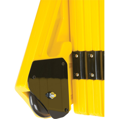 Barri&egrave;re mobile portative, 40" h x 13' lo, Jaune Fastek