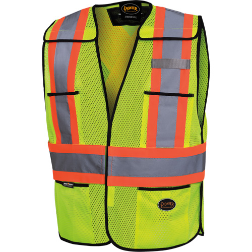 6927 Veste de s&eacute;curit&eacute;, Jaune lime haute visibilit&eacute;, Polyester Fastek