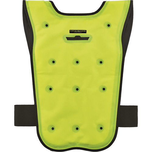 Chill-Its&reg; 6687 Economy Dry Evaporative Cooling Vest, Large/X-Large, High Visibility Lime-Yellow Fastek