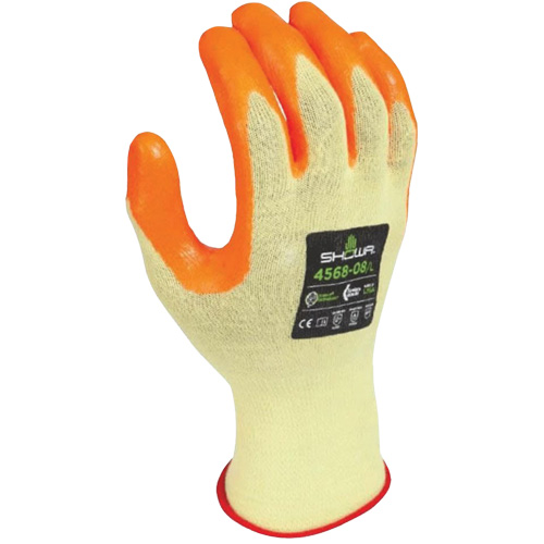 Gants r&eacute;sistants aux coupures 4568, Taille 6/Petit, Calibre 15, Rev&ecirc;tement Mousse de nitrile, Enveloppe en Kevlar, ANSI/ISEA 105 niveau 4 Fastek