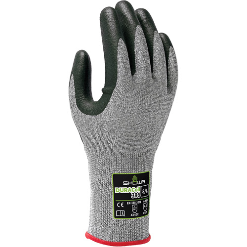 386 Cut Resistant Gloves, Size 6/Small, 13 Gauge, Nitrile Coated, HPPE Shell, ANSI/ISEA 105 Level 3/EN 388 Level C Fastek