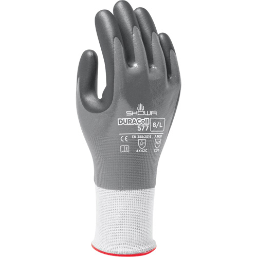 577 Cut Resistant Gloves, Size 6/Small, 13 Gauge, Foam Nitrile Coated, HPPE Shell, ANSI/ISEA 105 Level 3/EN 388 Level C Fastek