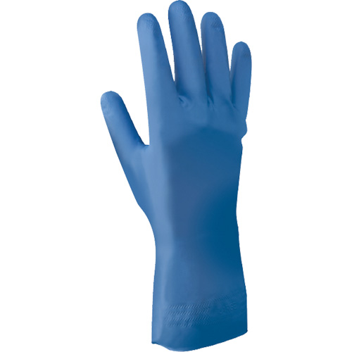 707FL Series Chemical Resistant Gloves, Size Medium/8, 12" L, Nitrile, Flock-Lined Inner Lining, 11-mil Fastek
