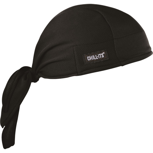 Chill-Its&reg; 6615 Cooling Doo Rag, Black Fastek