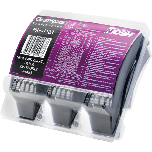 Filtres HEPA minces, Particules, Paquet de 3 Fastek
