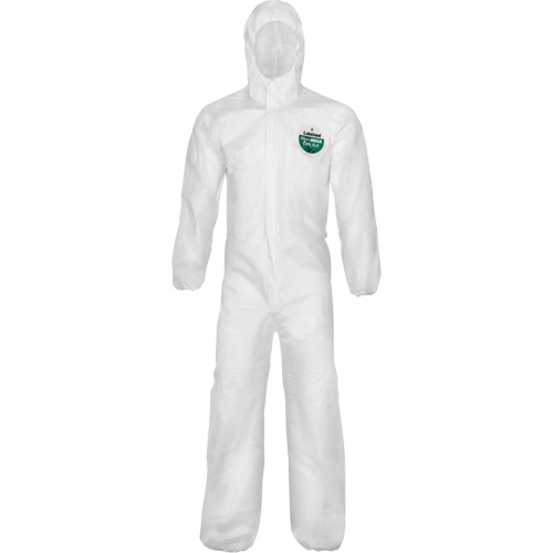 MicroMax&reg; NS Cool Suit Coveralls, Small, White, Microporous/Polypropylene Fastek