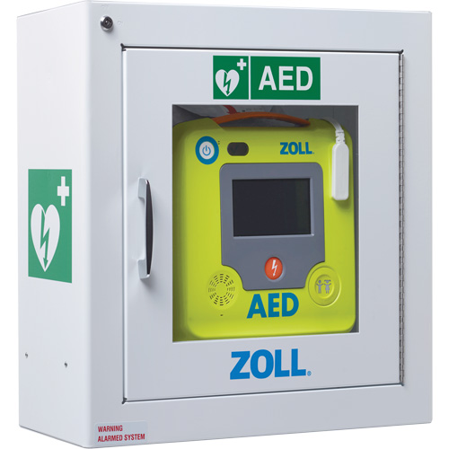 Standard Surface-Mounted AED Wall Cabinet, Zoll AED 3 For, Non-Medical Fastek