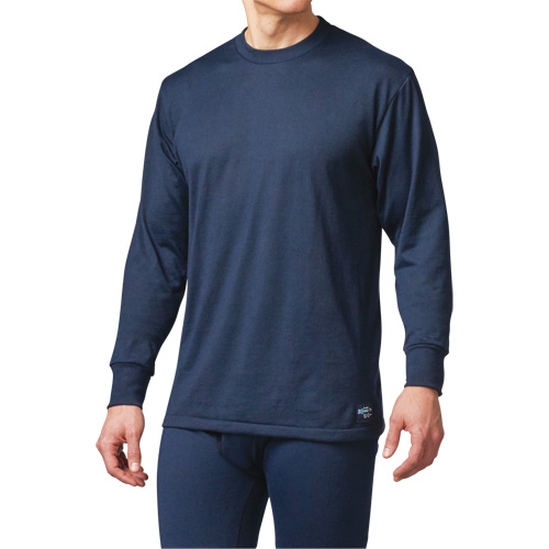 FR Base Layer Long Sleeve T-Shirt, Small, Navy Blue Fastek