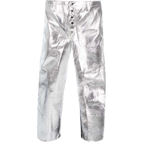 Heat Resistant Pants with Fly, 28, Aluminized Kevlar&reg; Fastek