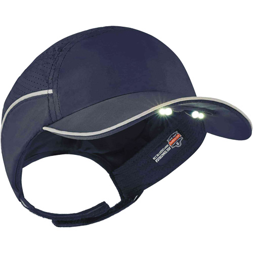 Casque antichocs l&eacute;ger avec lampe DEL 8965 Skullerz, Bleu marin Fastek