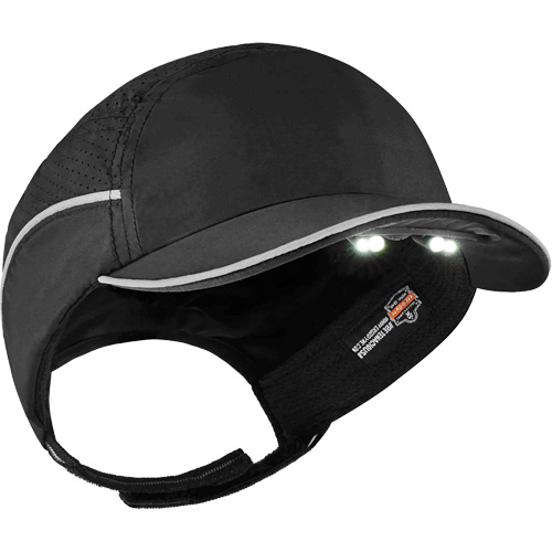 Casque antichocs l&eacute;ger avec lampe DEL 8965 Skullerz, Noir Fastek