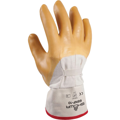 Wrinkle Finish Coated Glove, 10/Large, Rubber Latex Coating, Cotton Shell Fastek