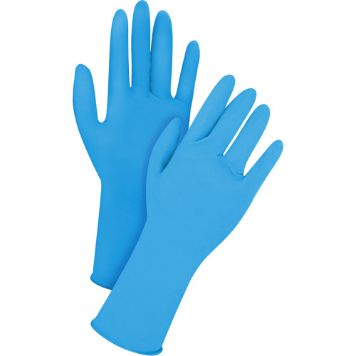 Gants jetables en latex, T-Grand, Latex, 14 mils, Sans poudre, Bleu Fastek