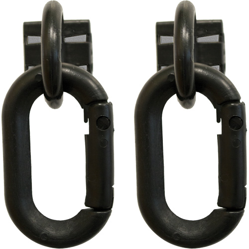 Safety Chain Magnetic Ring & Carabiner Set, Black Fastek