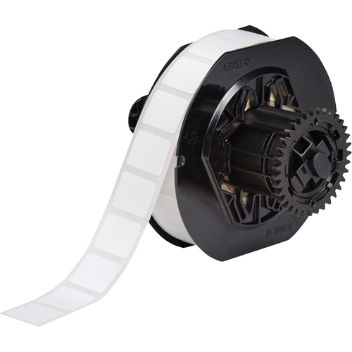 B33 Series Microscope Slide Laboratory Labels, Polyester, 0.9" L x 0.75" H, White Fastek