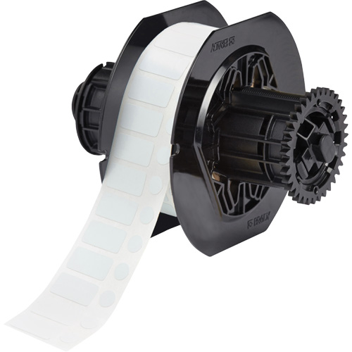 B33 Series Chemical Resistant Laboratory & Vial Top Labels, Polyester, 1" L x 0.5" H, White Fastek