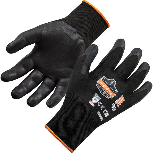 Gants enduits ProFlex DSX pour pr&eacute;hension de produits secs, Petit, R&ecirc;vetement Nitrile, Calibre 18, Enveloppe en Nylon/Spand Fastek