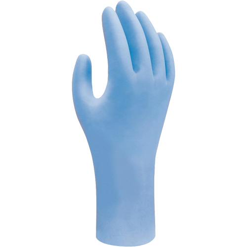 Gants jetables biod&eacute;gradable, T-petit, Nitrile, 2,5 mils, Sans poudre, Bleu Fastek