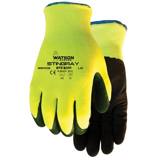 Stealth Stingray Insulated Gloves, Large, Nitrile Coating, 13 Gauge, Polyester Shell Fastek